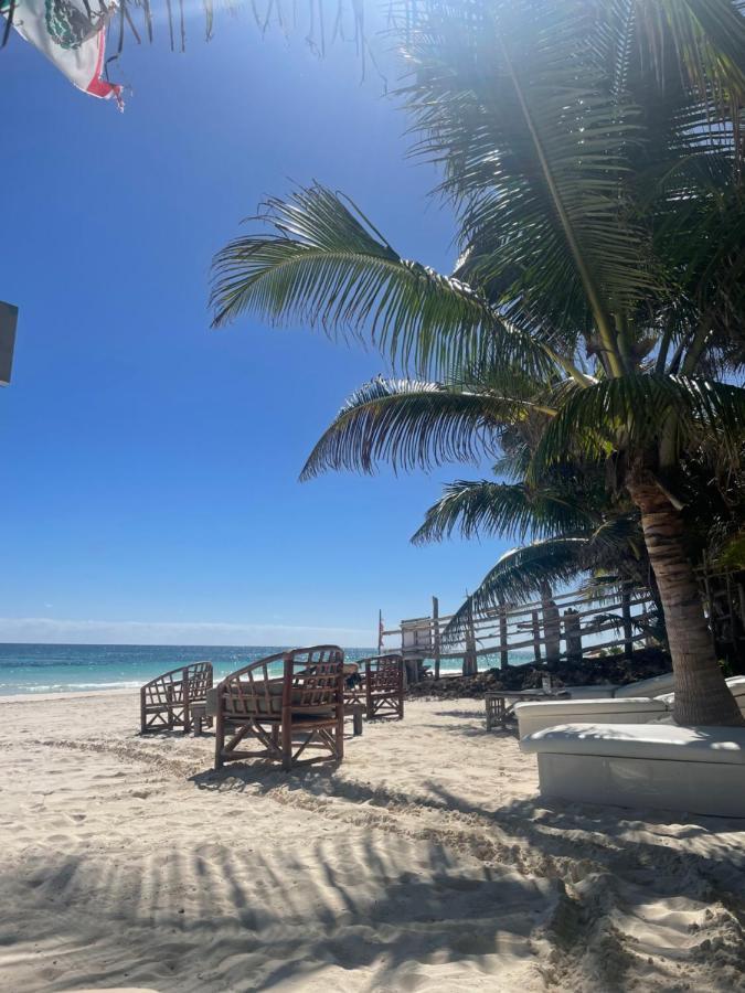 Chavez Eco Beach Camping And Cabanas Tulum Eksteriør bilde