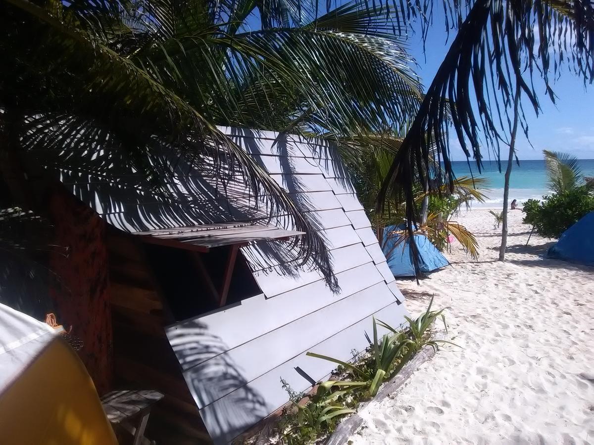Chavez Eco Beach Camping And Cabanas Tulum Eksteriør bilde