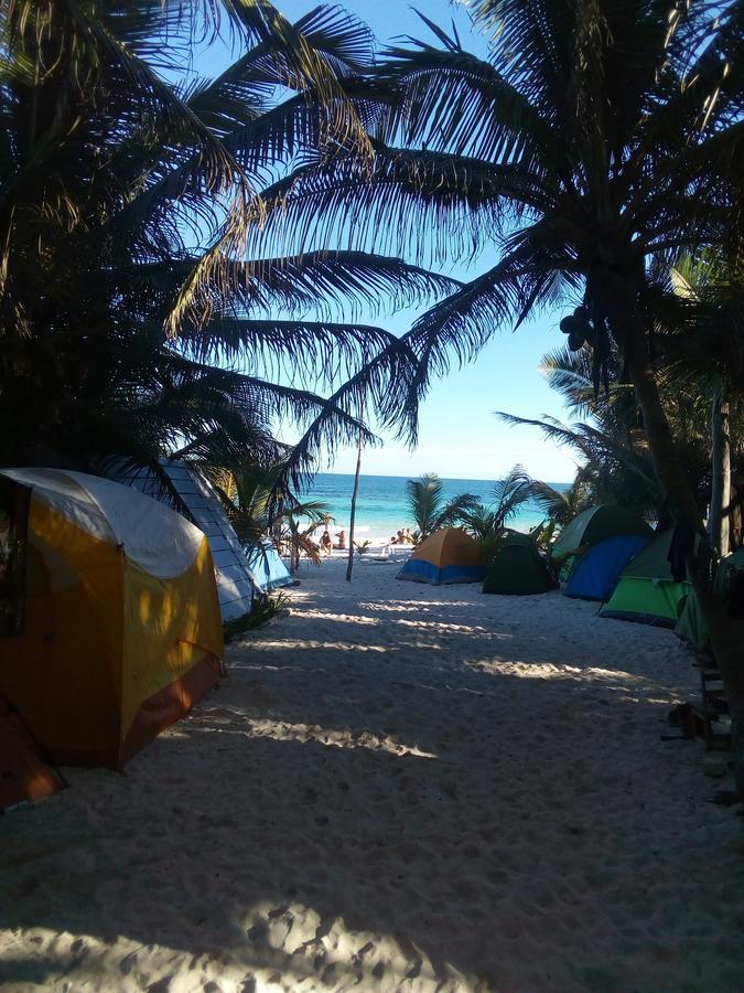 Chavez Eco Beach Camping And Cabanas Tulum Eksteriør bilde
